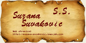 Suzana Šuvaković vizit kartica
